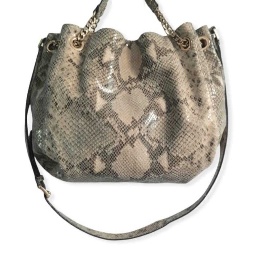 MICHAEL KORS Purse snakeskin print shoulder Bag - Picture 2 of 15